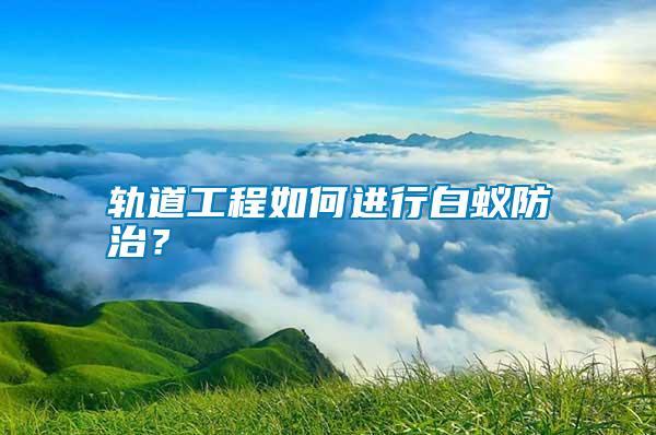 軌道工程如何進(jìn)行白蟻防治？