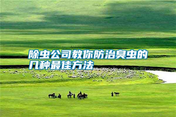 除蟲(chóng)公司教你防治臭蟲(chóng)的幾種最佳方法