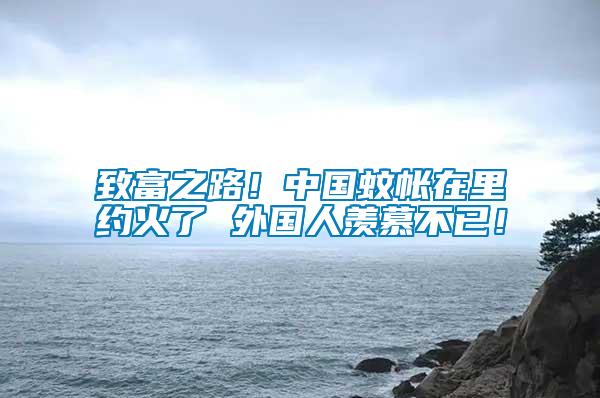 致富之路！中國(guó)蚊帳在里約火了 外國(guó)人羨慕不已！