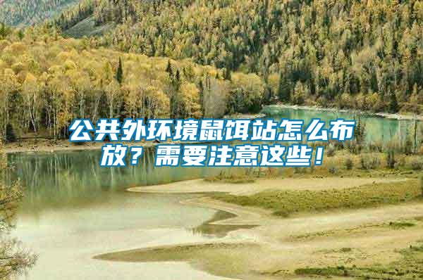 公共外環境鼠餌站怎么布放？需要注意這些！