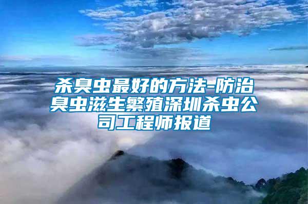 殺臭蟲(chóng)最好的方法-防治臭蟲(chóng)滋生繁殖深圳殺蟲(chóng)公司工程師報(bào)道