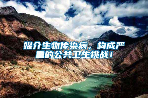 媒介生物傳染病，構(gòu)成嚴重的公共衛(wèi)生挑戰(zhàn)！
