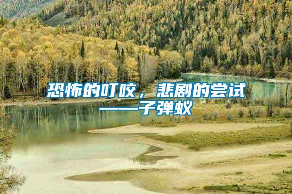 恐怖的叮咬，悲劇的嘗試——子彈蟻