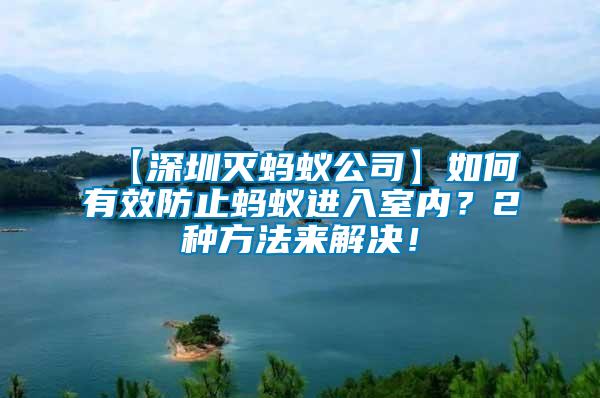 【深圳滅螞蟻公司】如何有效防止螞蟻進入室內？2種方法來解決！