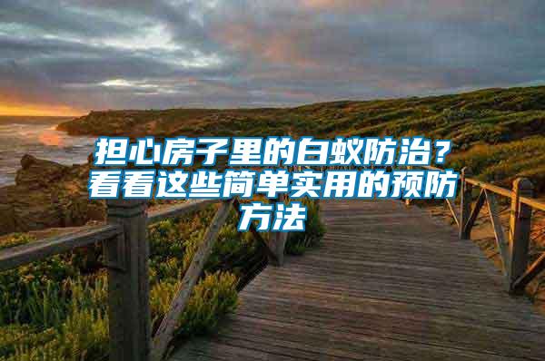 擔心房子里的白蟻防治？看看這些簡單實用的預防方法