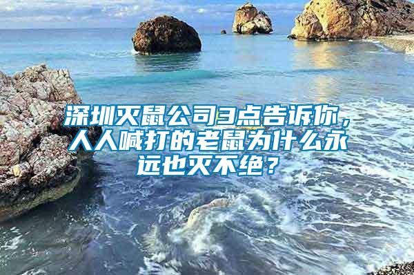 深圳滅鼠公司3點告訴你，人人喊打的老鼠為什么永遠也滅不絕？