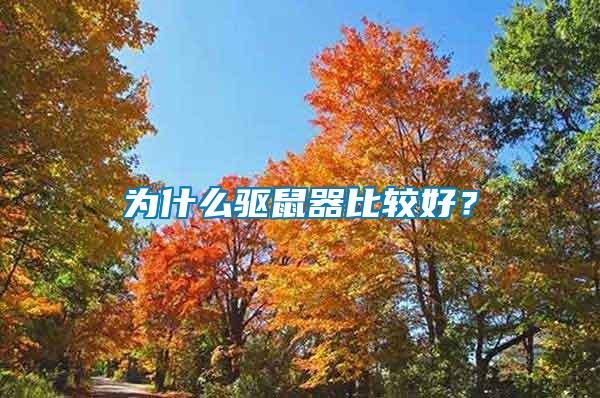 為什么驅(qū)鼠器比較好？