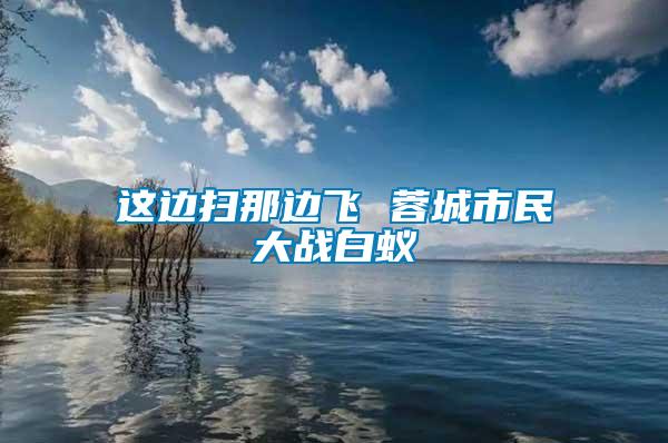 這邊掃那邊飛 蓉城市民大戰白蟻
