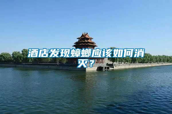 酒店發(fā)現(xiàn)蟑螂應該如何消滅？