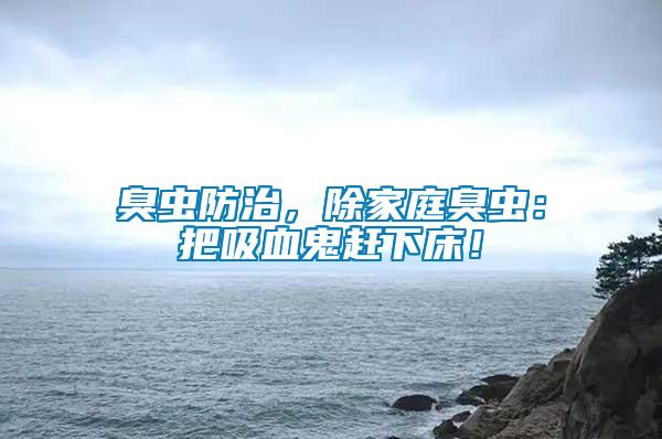 臭蟲防治，除家庭臭蟲：把吸血鬼趕下床！