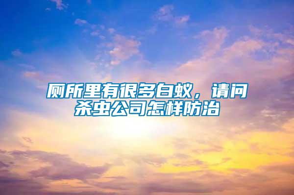 廁所里有很多白蟻，請(qǐng)問殺蟲公司怎樣防治