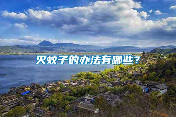 滅蚊子的辦法有哪些？