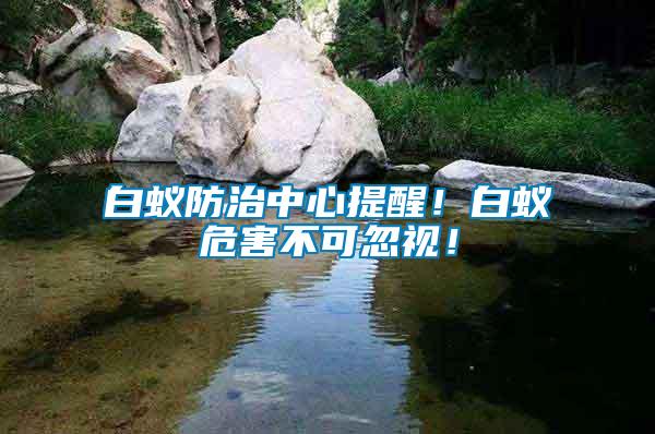 白蟻防治中心提醒！白蟻危害不可忽視！