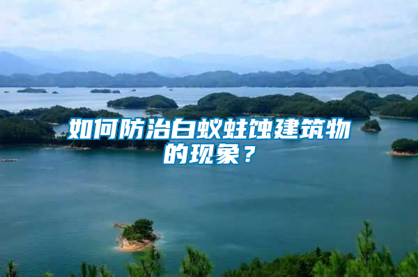 如何防治白蟻蛀蝕建筑物的現(xiàn)象？