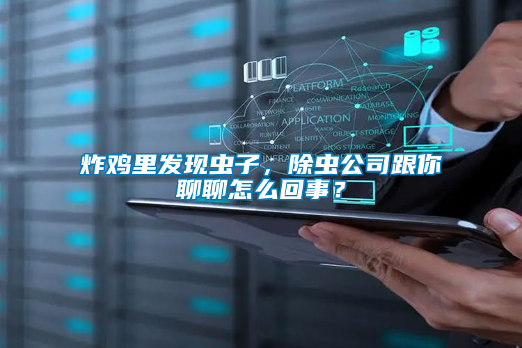 炸雞里發現蟲子，除蟲公司跟你聊聊怎么回事？